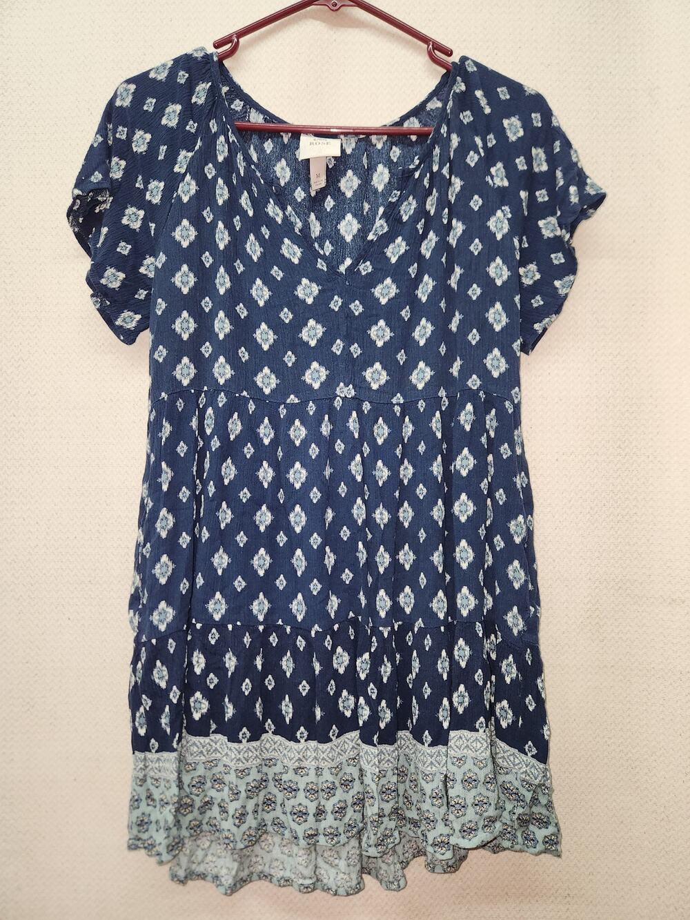 Knox Rose Blue Tunic Top